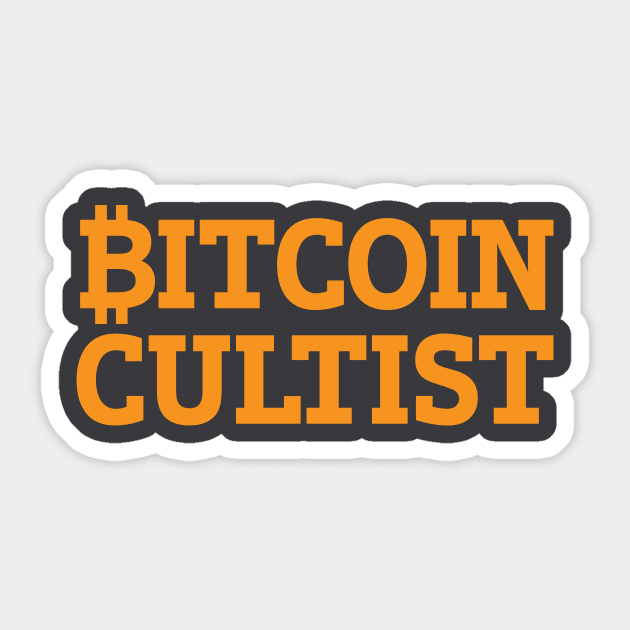 Bitcoin Cultist Sticker by Magicform